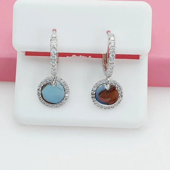 - "925 Sterling Silver Cubic Zirconia Earrings, U19254704 - Picture 4 of 11